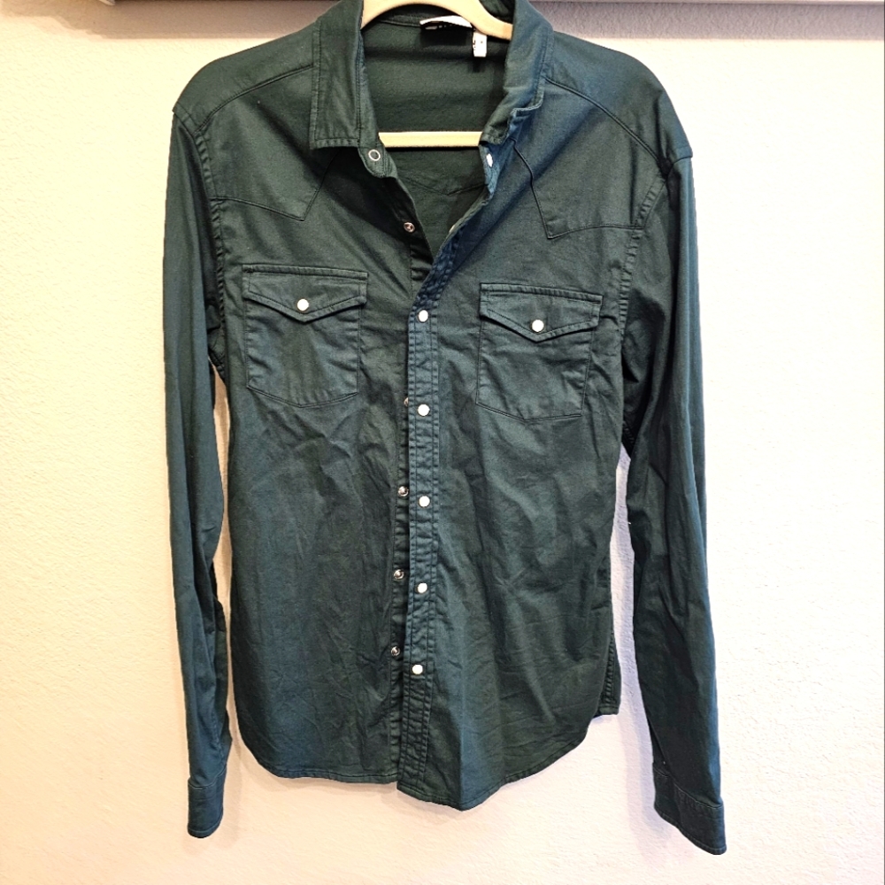 ASOS DESIGN MEN'S SHIRT GREEN